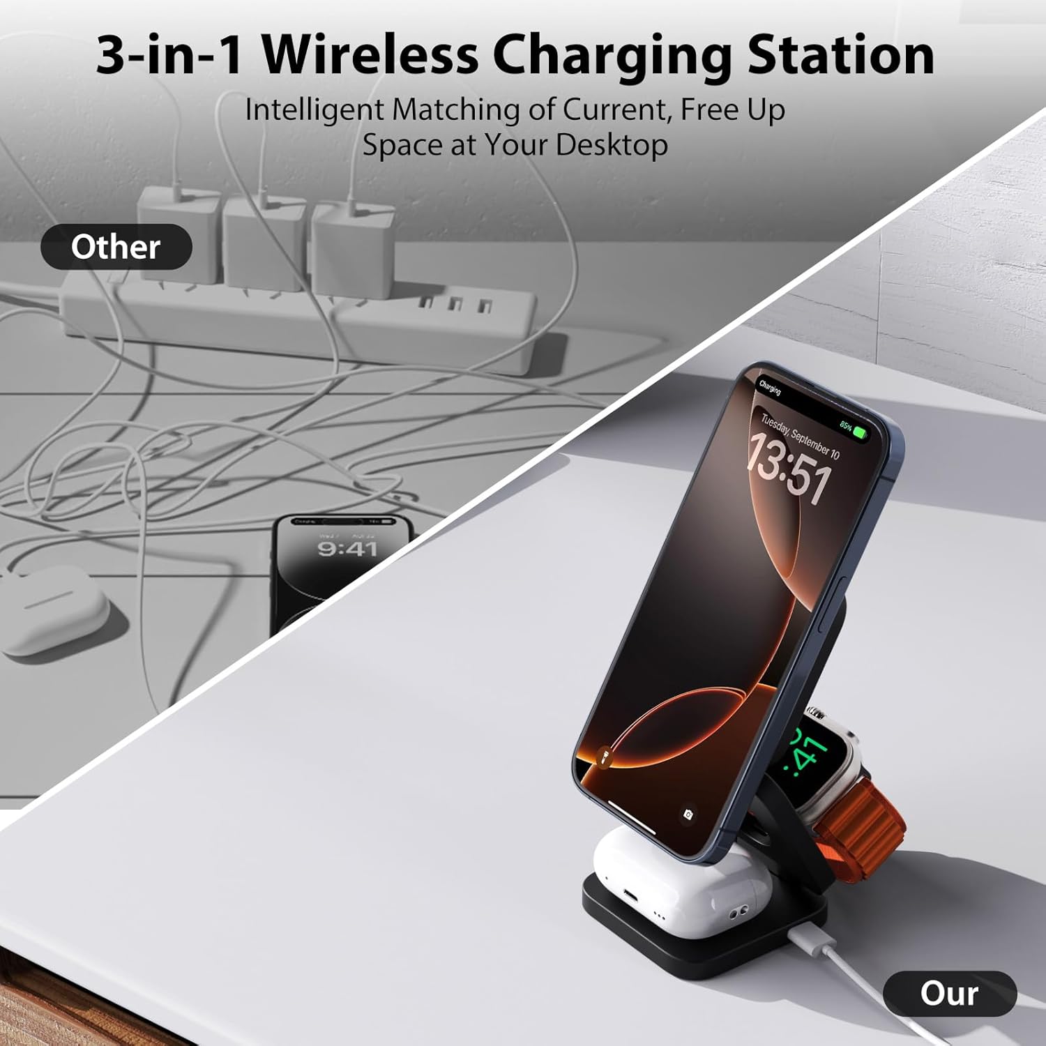 3 in 1 Foldable Wireless Charger