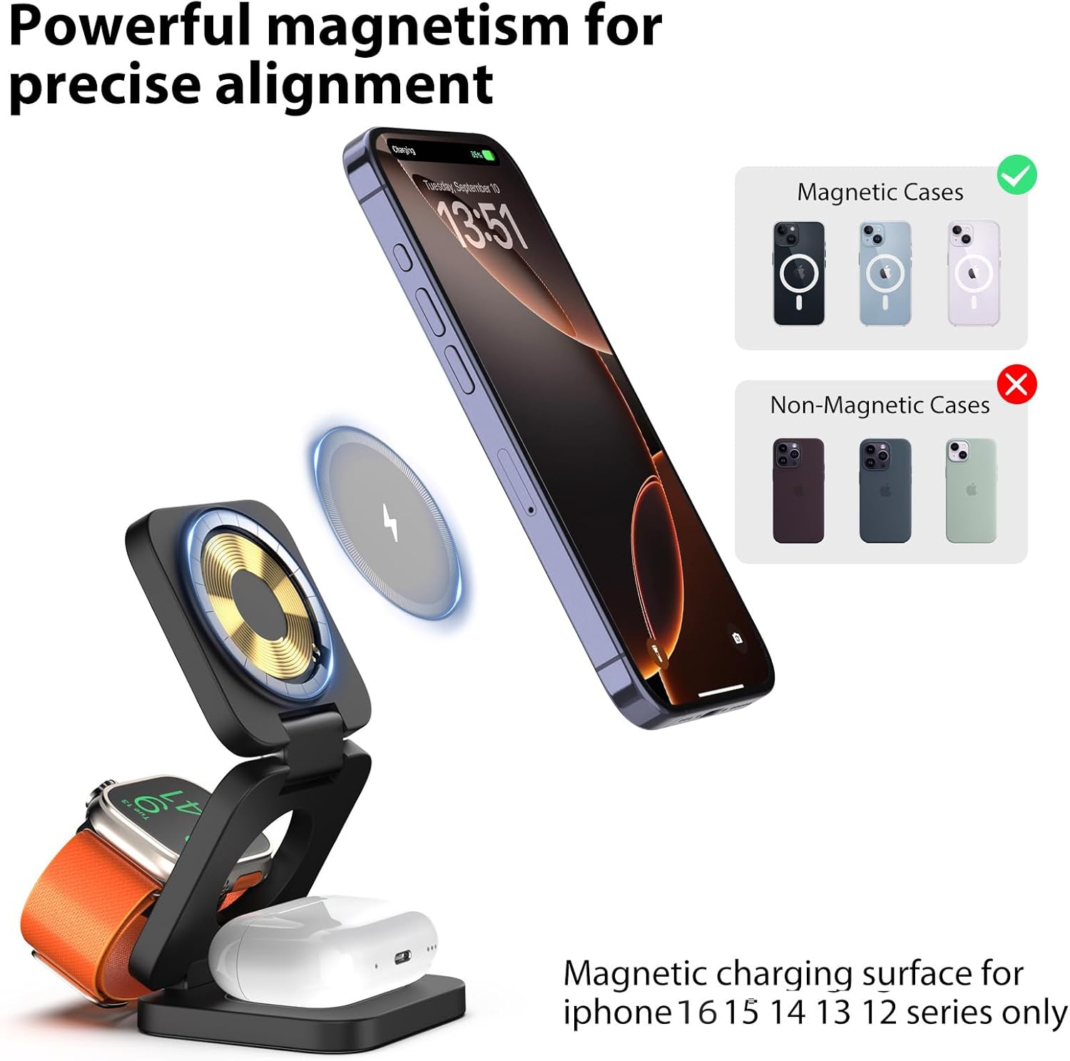 3 in 1 Foldable Wireless Charger